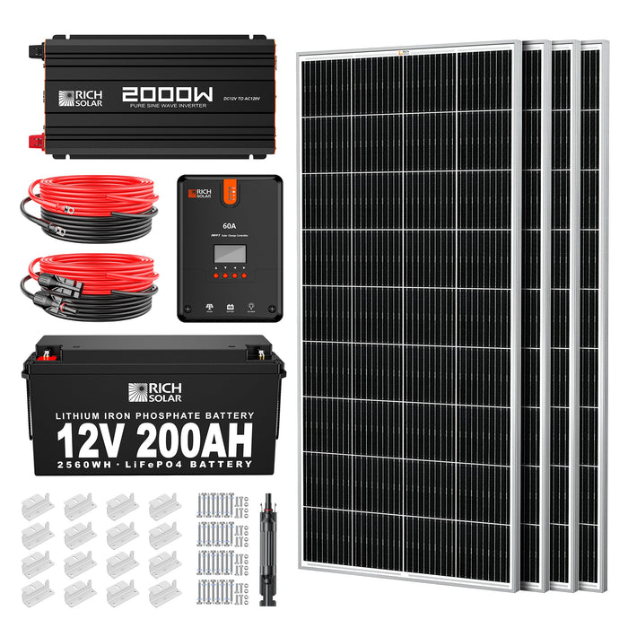 800 Watt Complete Solar Kit - Backyard Provider