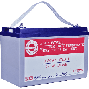 RVMP Flex Power LiFePO4 Deep Cycle Battery 12.8V 100AH New