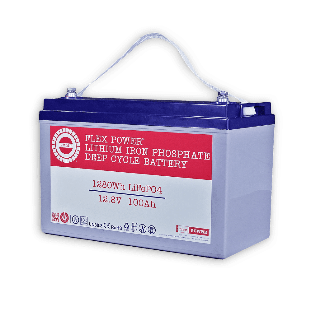 RVMP Flex Power LiFePO4 Deep Cycle Battery 12.8V 100AH New