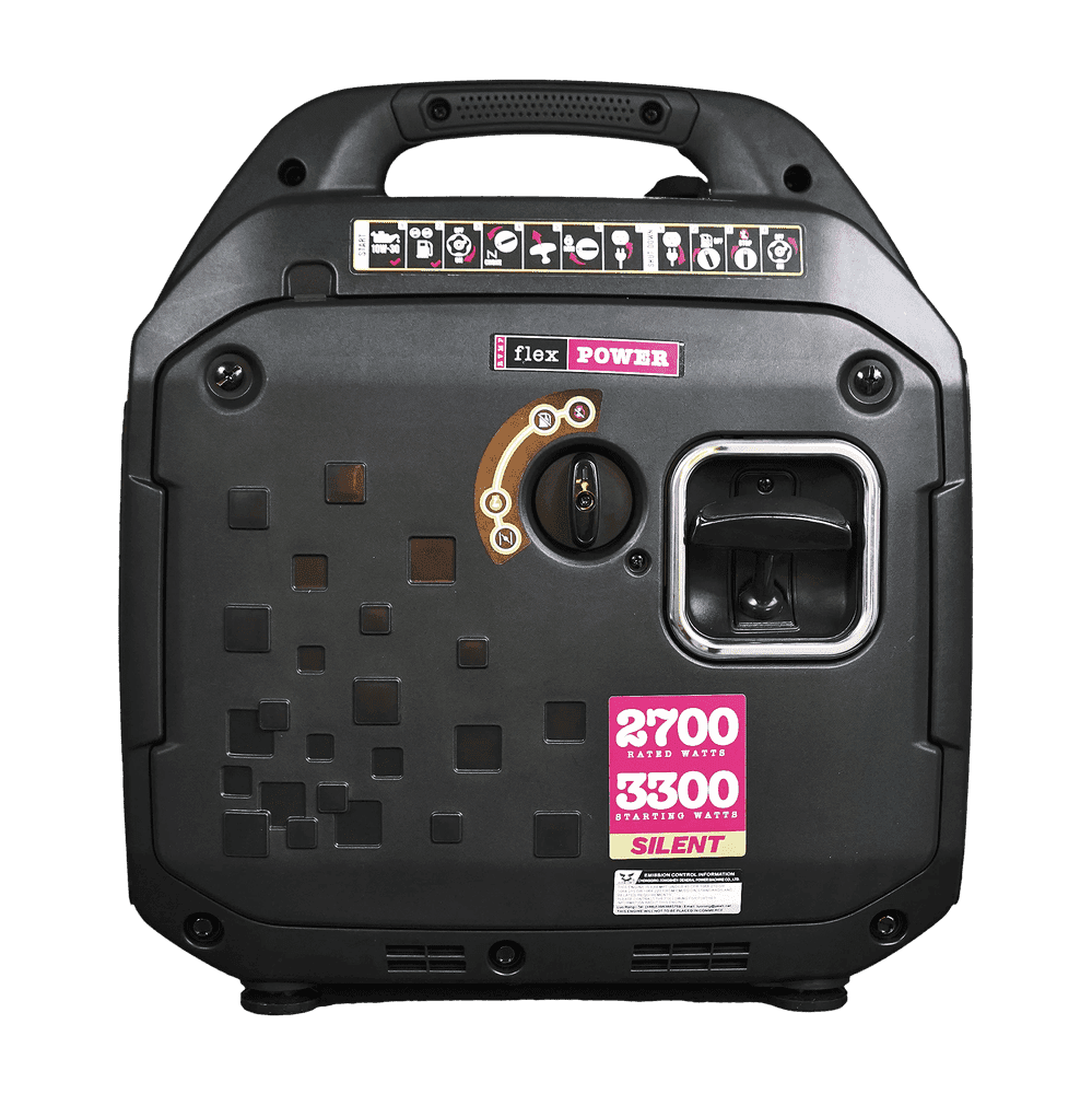 RVMP Flex Power 3300i Inverter Generator 2700W/3300W Low THD RV and Parallel Ready Gas New