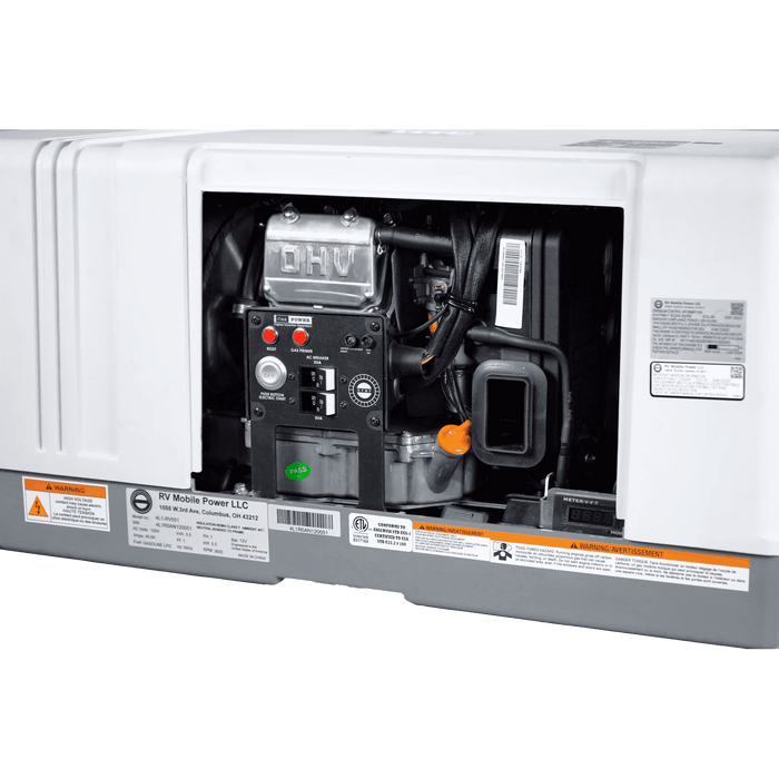 RVMP Flex Power 5500i Dual Fuel Mobile Generator 5.5kW Single Phase 124V 302cc OHV Air Cooled Gas or Propane New