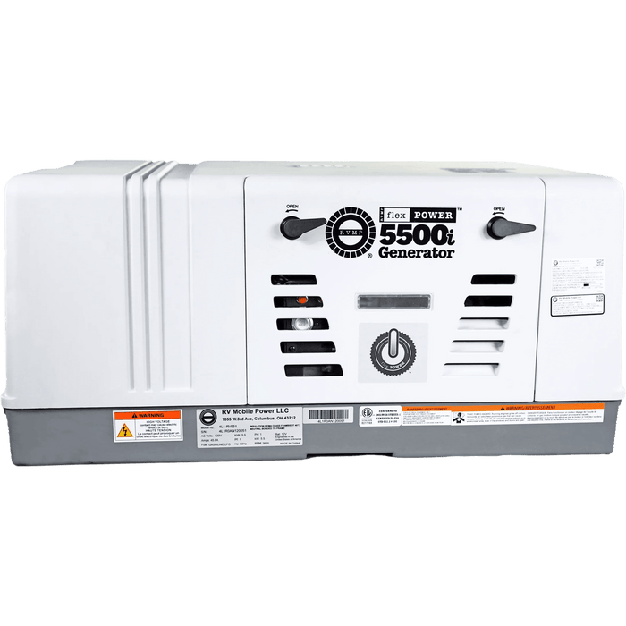 RVMP Flex Power 5500i Dual Fuel Mobile Generator 5.5kW Single Phase 124V 302cc OHV Air Cooled Gas or Propane New
