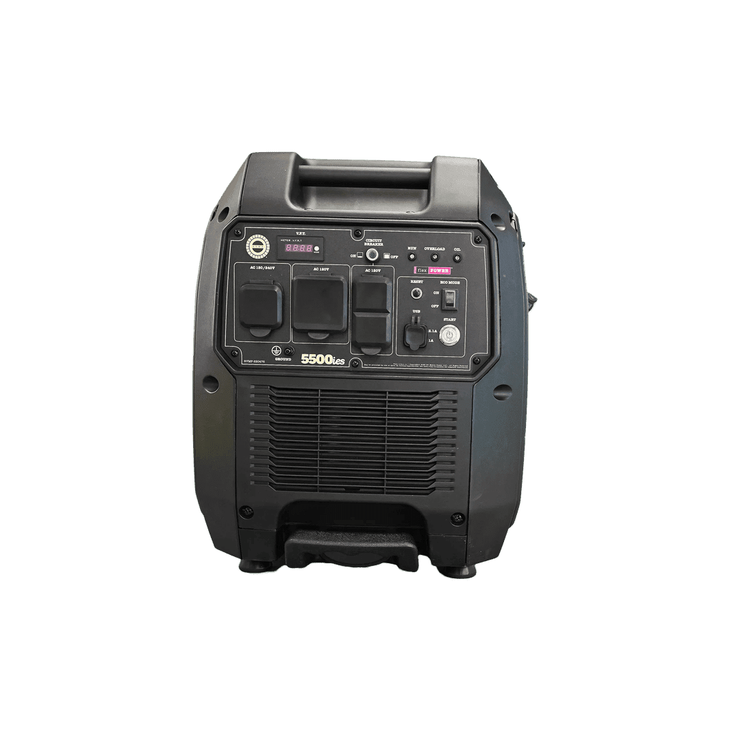 RVMP Flex Power 5500ies Inverter Generator 5000W/5500W RV and Parallel Ready Electric Start Gas New