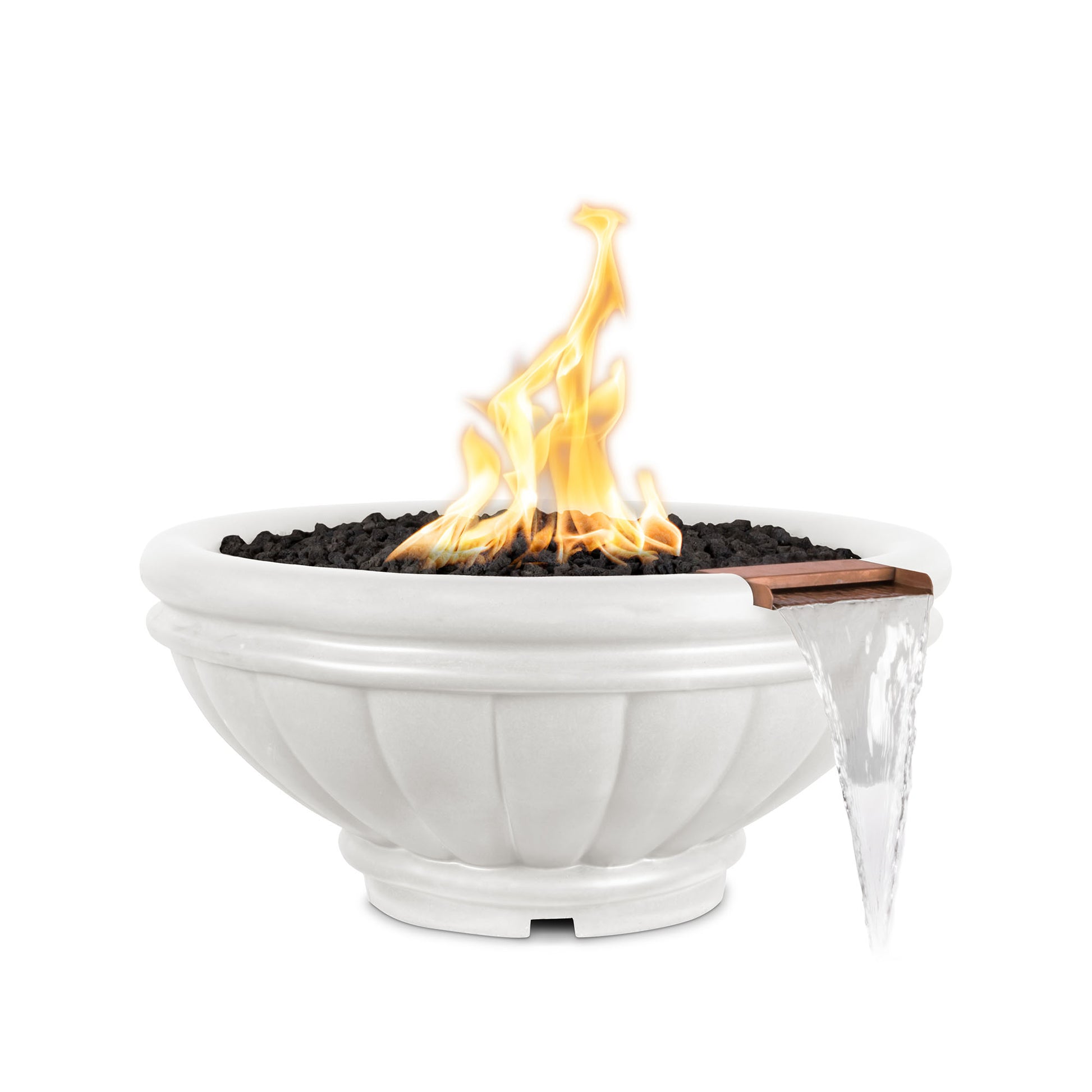 Roma Concrete Fire & Water Bowl Limestone