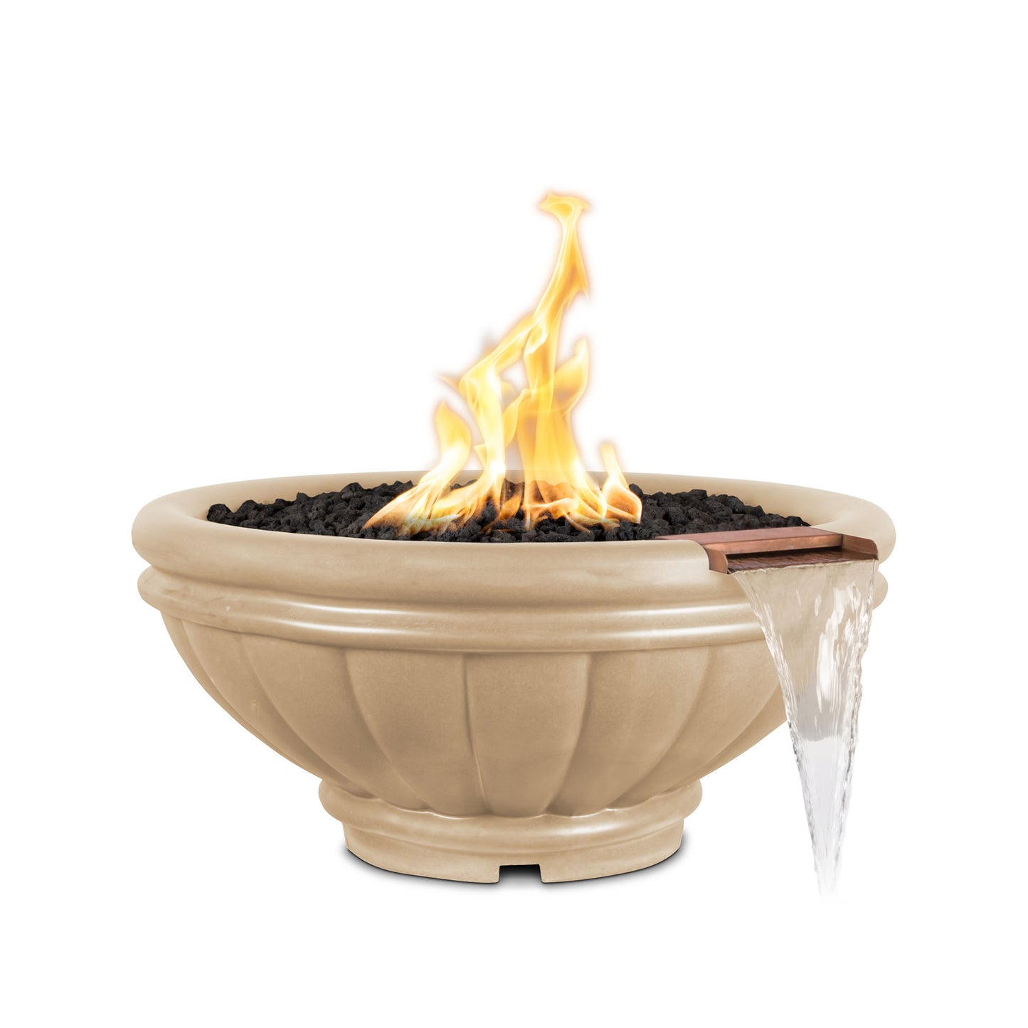 Roma Concrete Fire & Water Bowl Vanilla