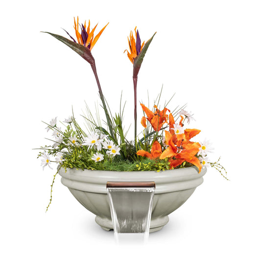 Roma Concrete Planter & Water Bowl Ash