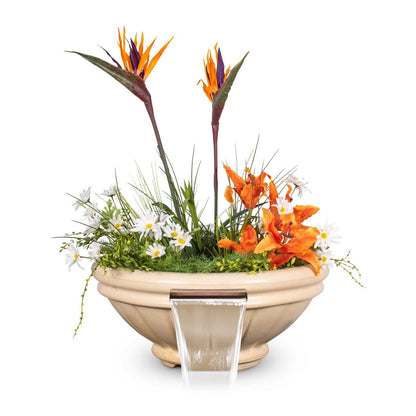 Roma Concrete Planter & Water Bowl Vanilla