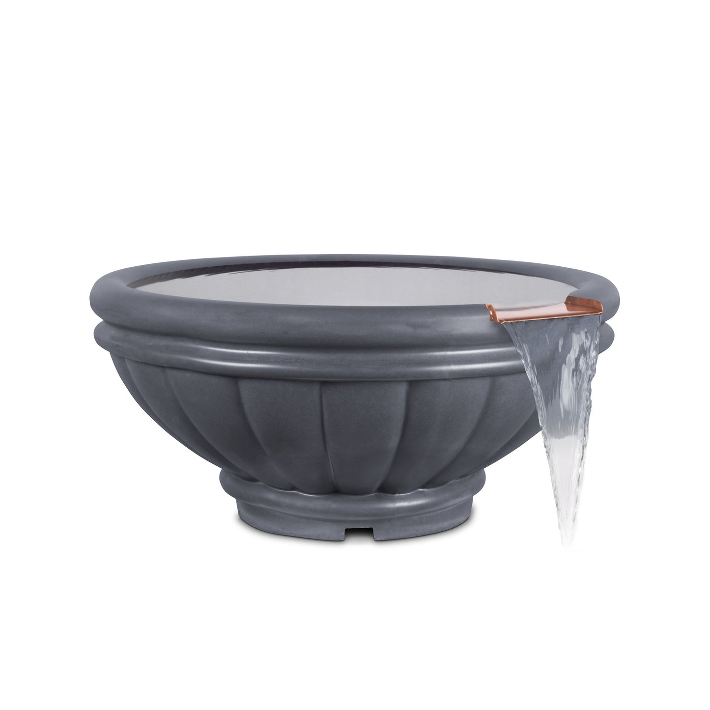 Roma Concrete Water Bowl Gray