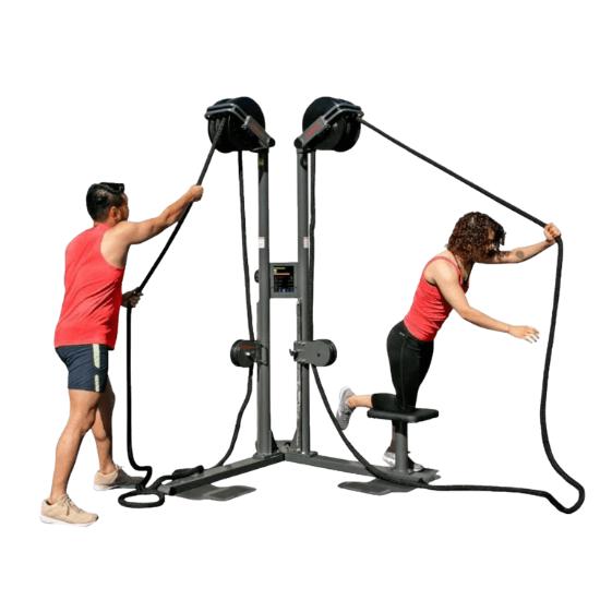 Ropeflex RX2500D Dual-Station Oryx Rope Trainer - Backyard Provider