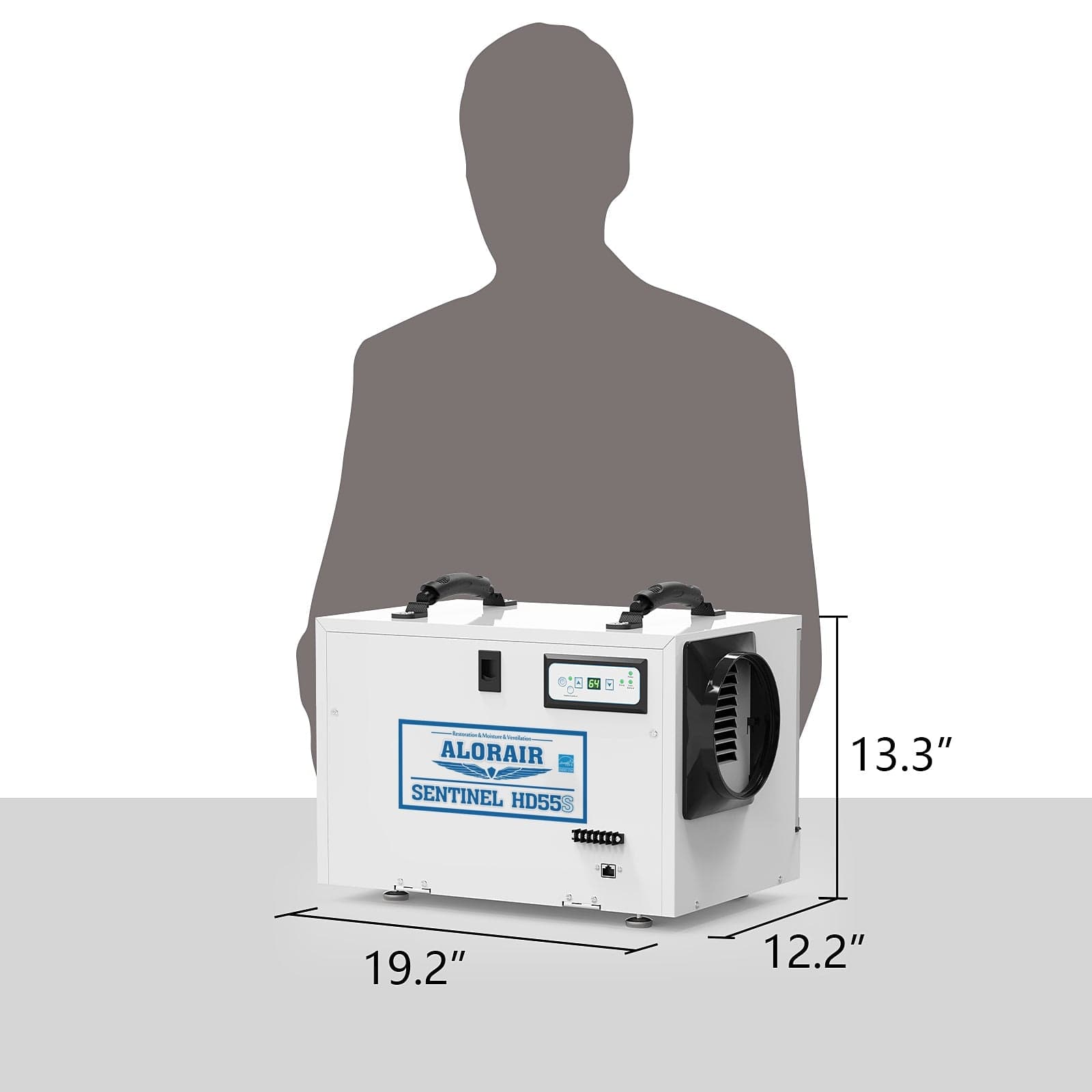 ALORAIR Basement/Crawl Space Dehumidifiers Removal 120 PPD Saturation - Sentinel HD55S