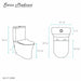 Swiss Madison Calice Two-Piece Elongated Rear Outlet Toilet Dual-Flush 0.8/1.28 gpf in Matte Black - SM-2T120MB - Backyard Provider