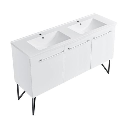 Swiss Madison Annecy 60" Bathroom Vanity in White - SM-BV216 - Backyard Provider