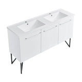 Swiss Madison Annecy 60" Bathroom Vanity in White - SM-BV216 - Backyard Provider