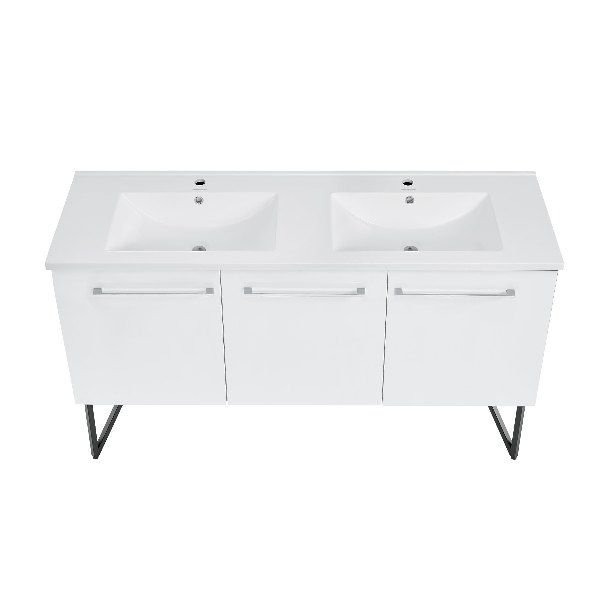 Swiss Madison Annecy 60" Bathroom Vanity in White - SM-BV216 - Backyard Provider