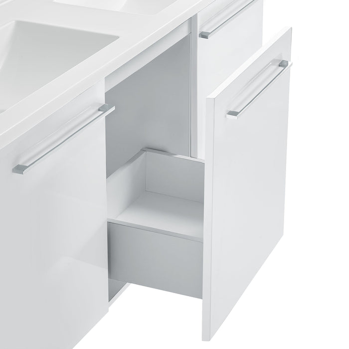 Swiss Madison Annecy 60" Bathroom Vanity in White - SM-BV216 - Backyard Provider