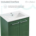 Swiss Madison Annecy 24" Bathroom Vanity in Atlas Green - SM-BV254EN - Backyard Provider