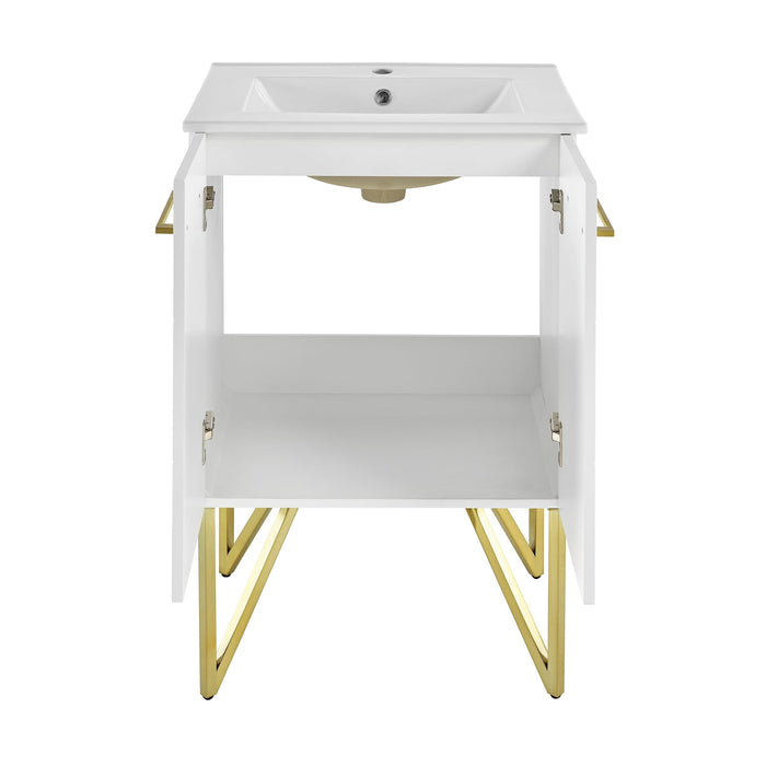 Swiss Madison Annecy 24" Bathroom Vanity in Galaxy White - SM-BV255W - Backyard Provider