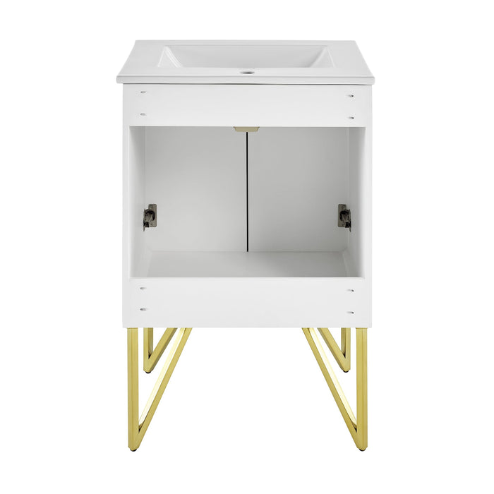 Swiss Madison Annecy 24" Bathroom Vanity in Galaxy White - SM-BV255W - Backyard Provider