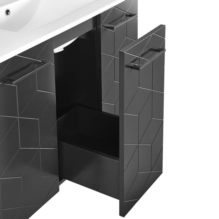 Swiss Madison Annecy 36" Bathroom Vanity in Phantom Black - SM-BV261B - Backyard Provider