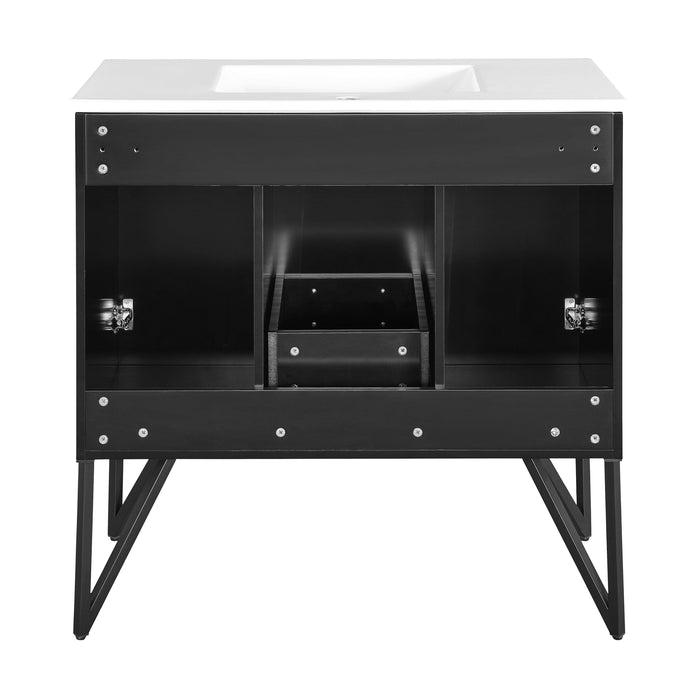 Swiss Madison Annecy 36" Bathroom Vanity in Phantom Black - SM-BV261B - Backyard Provider