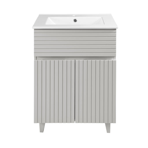 Swiss Madison Bernay 24" Bathroom Vanity in Shell - SM-BV271SH - Backyard Provider