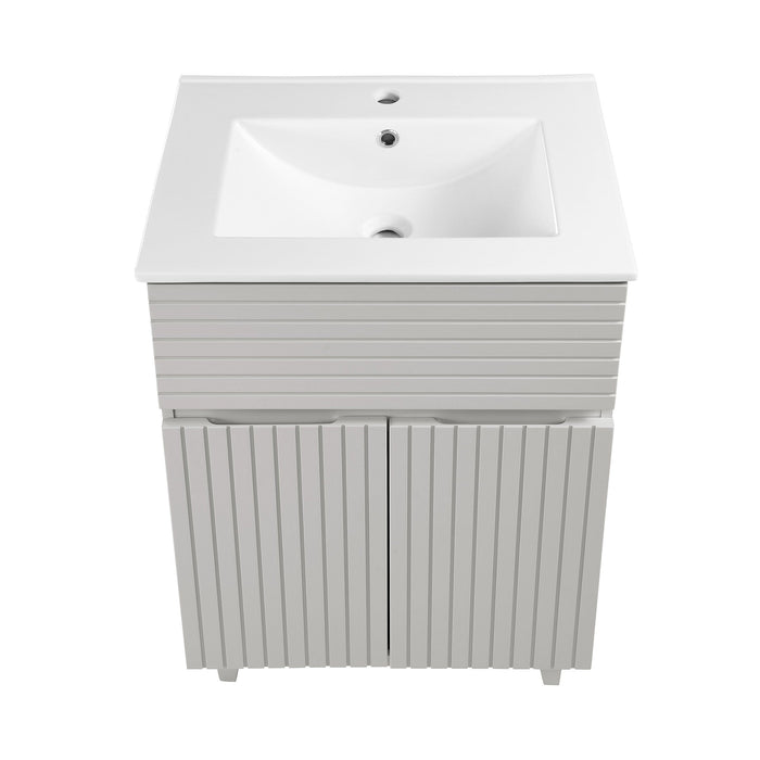 Swiss Madison Bernay 24" Bathroom Vanity in Shell - SM-BV271SH - Backyard Provider