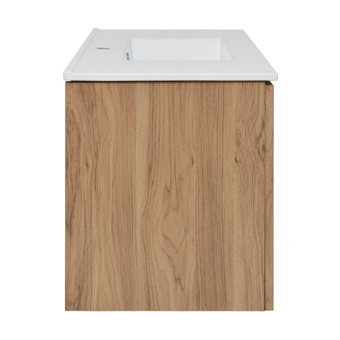 Swiss Madison Classé 36" Wall-Mounted Bathroom Vanity in Oak - SM-BV667 - Backyard Provider