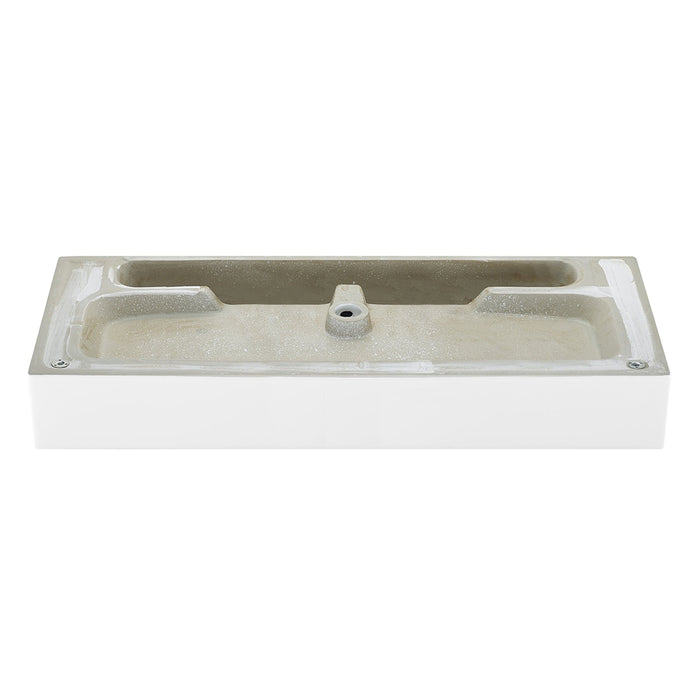 Swiss Madison Claire 40" Console Sink White Basin Chrome Legs - SM-CS714 - Backyard Provider