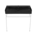 Swiss Madison Carré 36 Ceramic Console Sink Matte Black Basin Matte White Legs - SM-CS793 - Backyard Provider