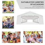 Outsunny 40' x 20' Heavy Duty Carport Party Tent Event Canopy - 84C-020