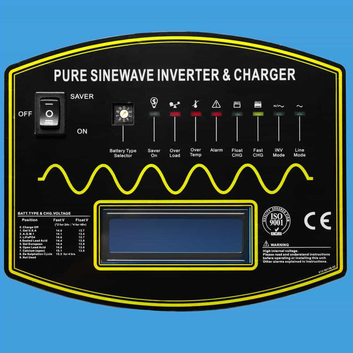 12000W 48V Split Phase Pure Sine Wave Inverter Charger - LFPV12K48V240VSP