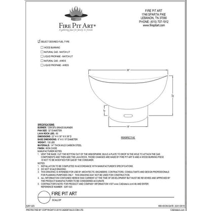 Scallop or Tidal Specifications
