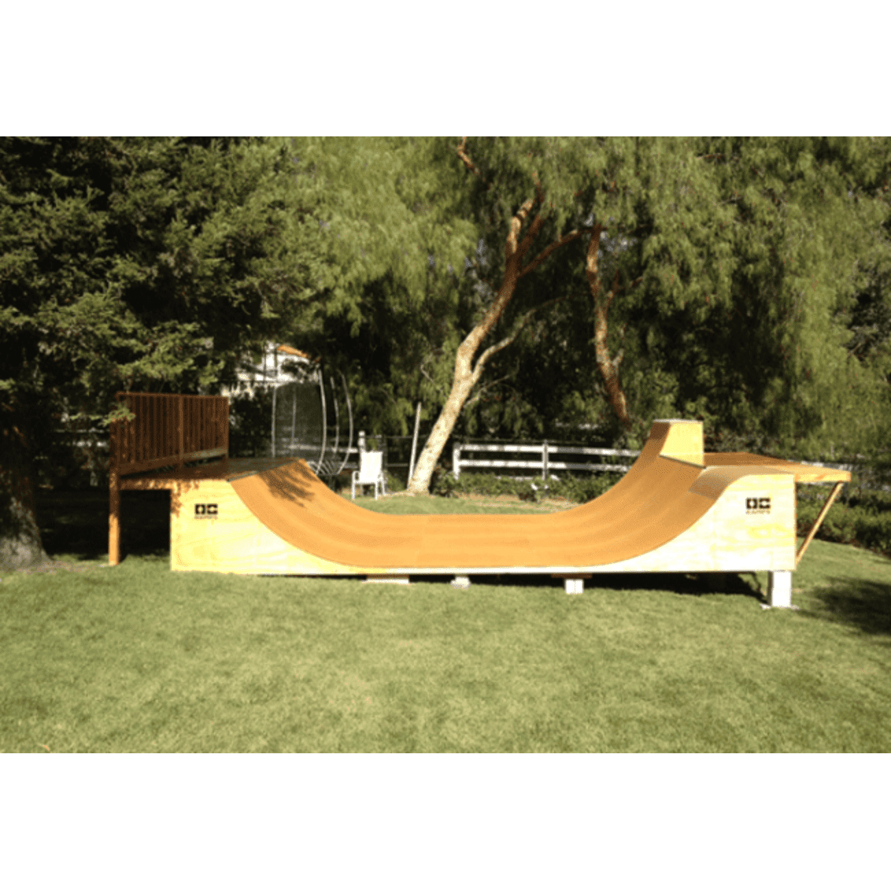 OC Ramp Half Pipe Ramp- 16' Wide - Backyard Provider