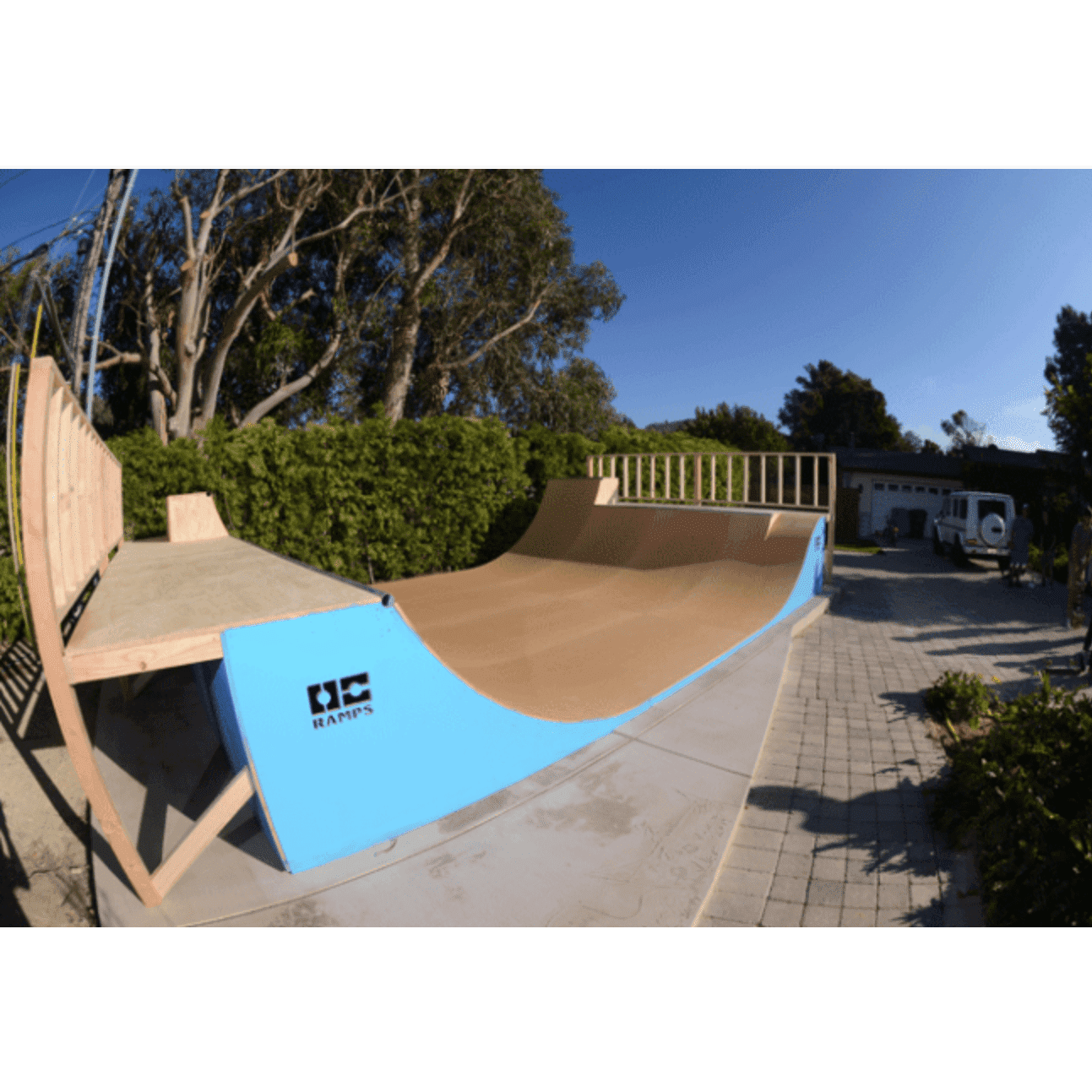 OC Ramp Half Pipe Ramp- 16' Wide - Backyard Provider