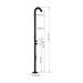 Heatgene Black Stainless Steel Freestanding Outdoor Shower with Handheld Shower for Outside/Swimming Pools - Backyard Provider