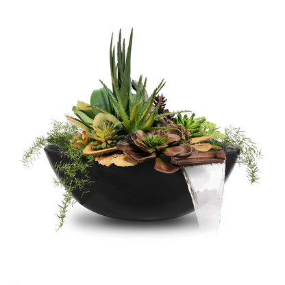 Sedona-GFRC-Planter-and-Water-Black