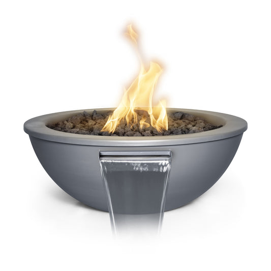 Sedona Powder Coated Fire & Water Bowl Gray