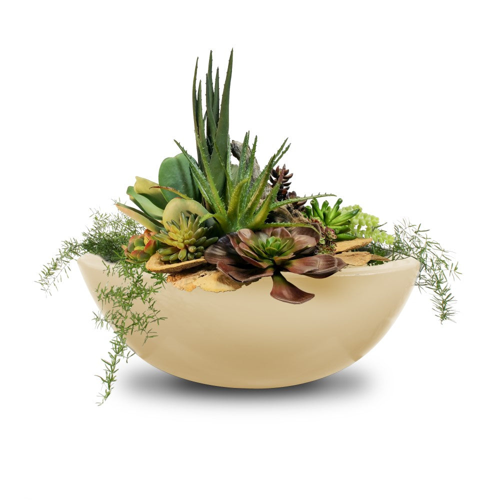 Sedona Concrete Planter Bowl Vanilla