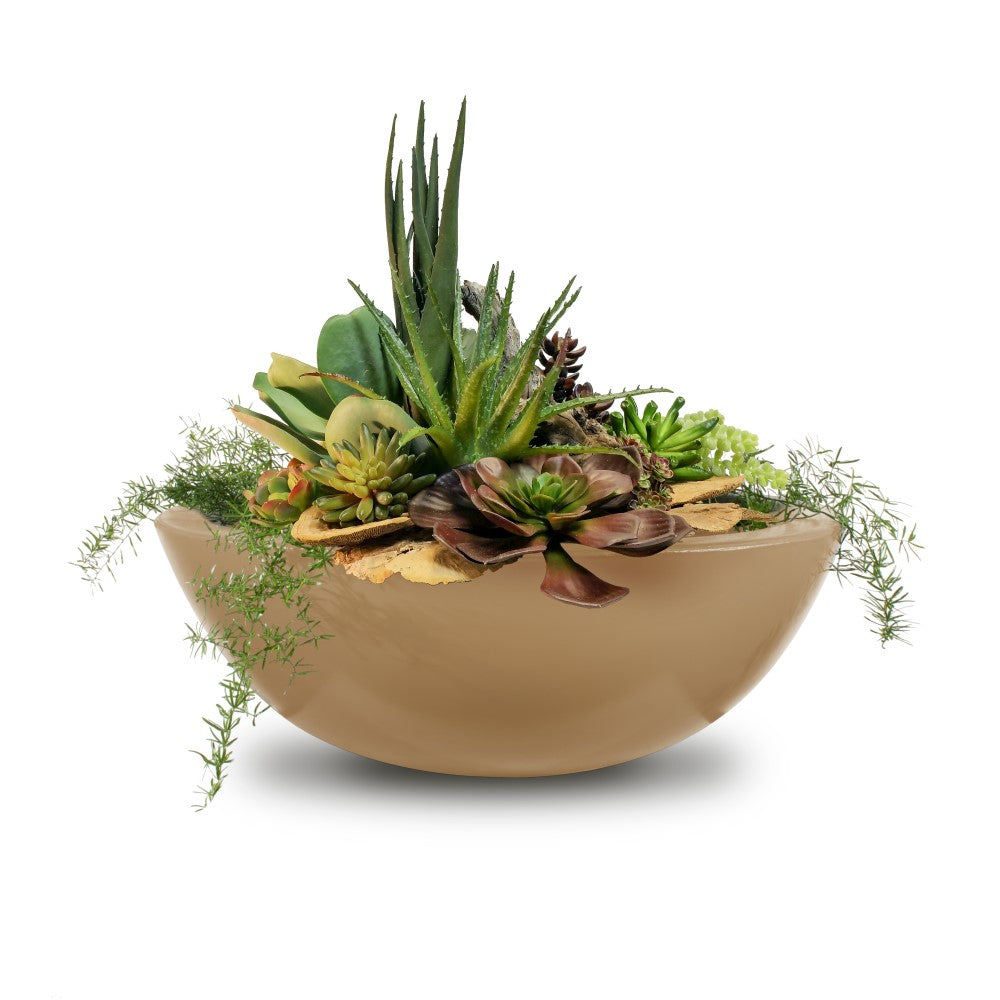 Sedona Concrete Planter Bowl Brown