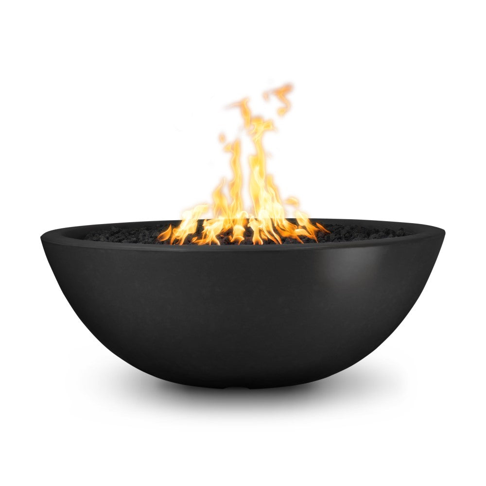 48" Sedona Narrow Ledge Concrete Fire Pit Black