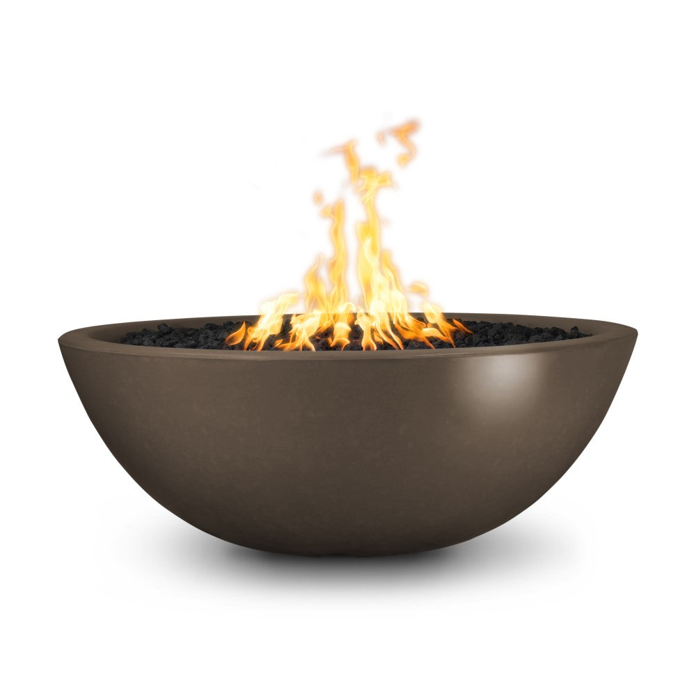 60" Sedona Narrow Ledge Concrete Fire Pit Chocolate
