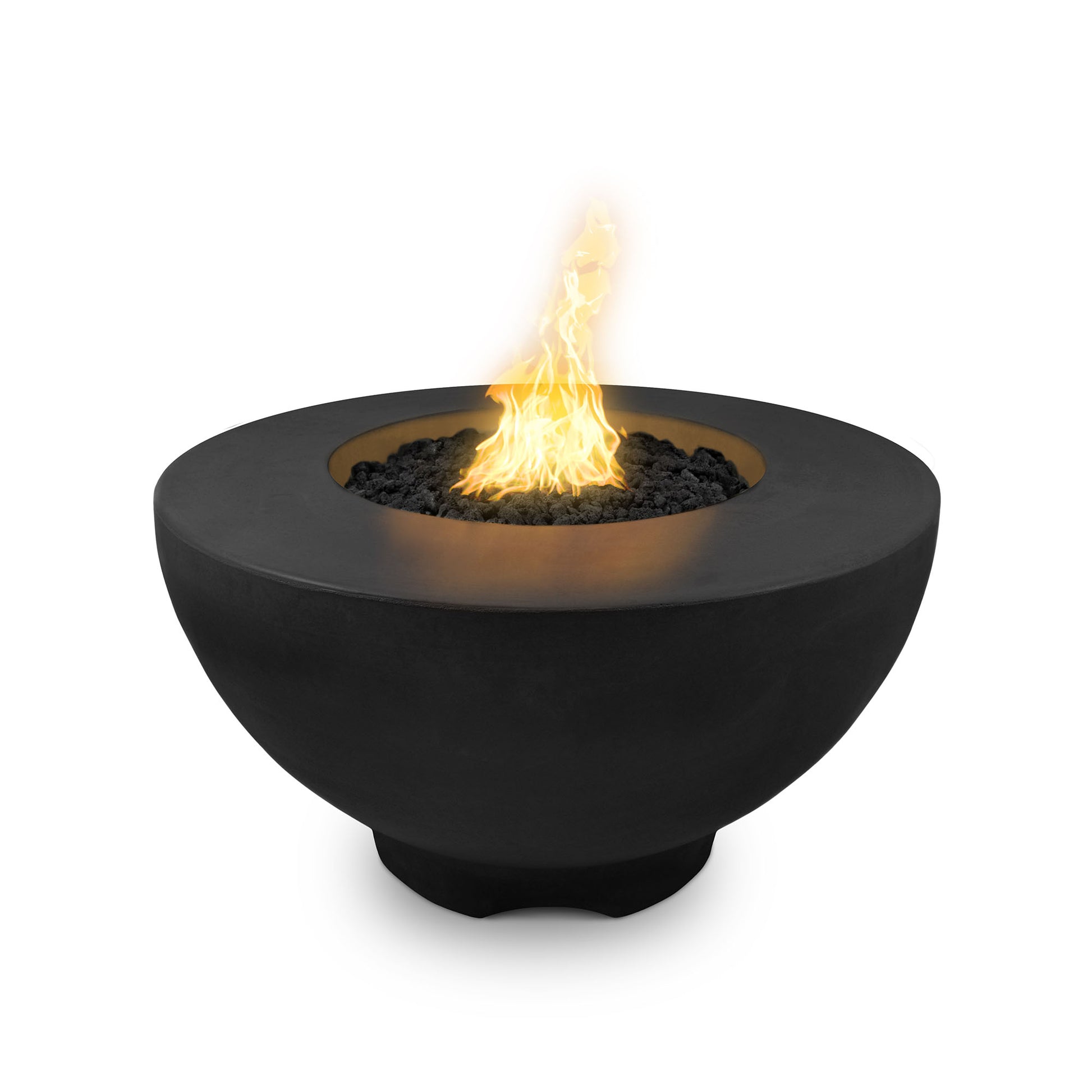 37" Sienna Concrete Fire Pit Black