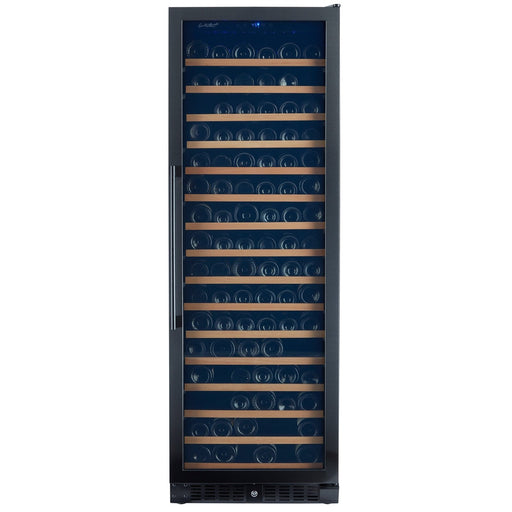 166 Bottle Black Stainless Wine Refrigerator, Single Zone - Backyard Provider