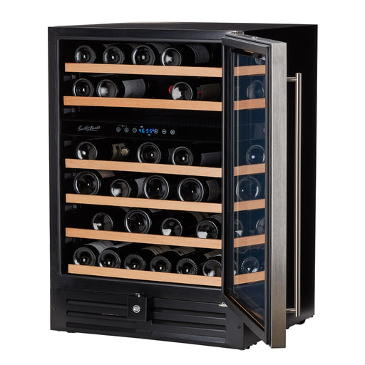 46 Bottle Premium Dual Zone Under Counter Wine Cooler - Backyard Provider