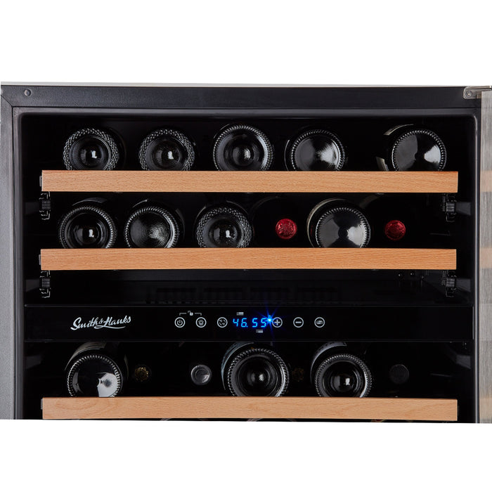 46 Bottle Premium Dual Zone Under Counter Wine Cooler - Backyard Provider