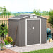 Outsunny 7' x 4' x 6' Outdoor Storage Shed - 845-030GY