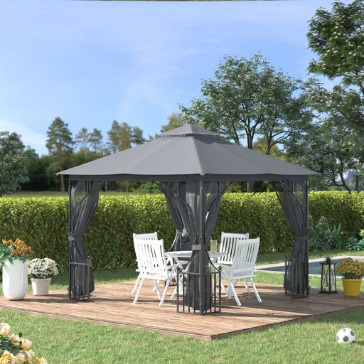 Outsunny 10' x 10' Outdoor Gazebo Canopy - 84C-005V01CG