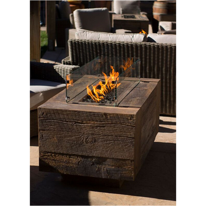 Catalina Wood Grain Fire Pit Oak LifeStyle