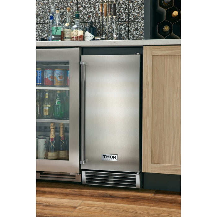 Thor Kitchen - 15 inch Built-In Ice Maker - Stainless Steel TIM1501