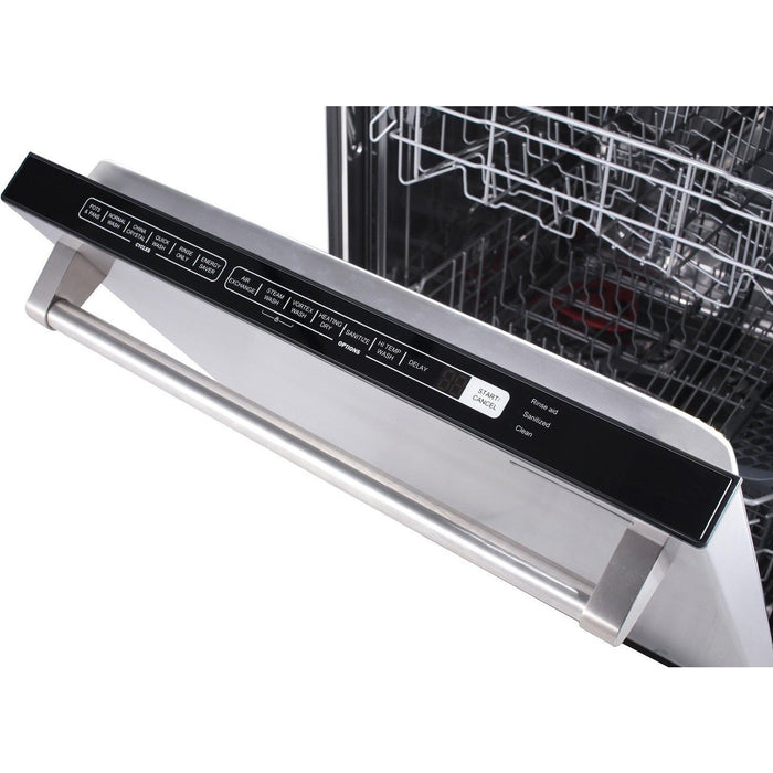 Thor Kitchen Appliance Package - 36 In. Propane Gas Range, Range Hood, Microwave Drawer, Refrigerator, Dishwasher, AP-TRG3601LP-C-2